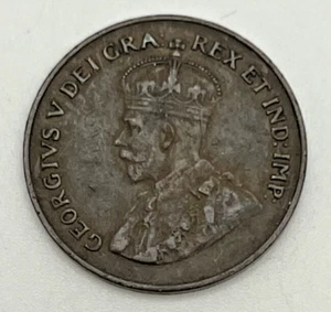 1924 Canada Small Cent KM#28 Bronze Semi Key Date XF EF Extra Fine Royal Mint - Picture 1 of 2