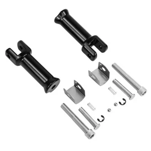 For Harley Softail Sport Glide / Deluxe Rear Passenger Foot Pegs Clamps Brackets - Picture 1 of 8