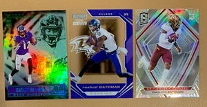3x 2021 Panini - Rashod Bateman Rookie Cards, #68, 290 & PMR-13 - Picture 1 of 5