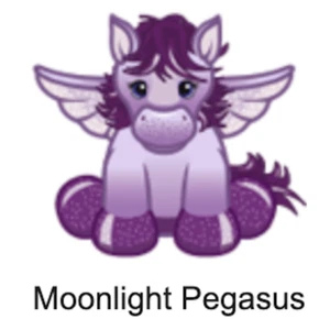 Webkinz Classic Moonlight Pegasus Virtual Promo HTF Limited Pet Code Castle PSI - Picture 1 of 2