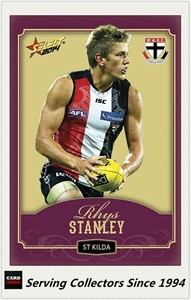 2014 SELECT AFL CHAMPIONS GOLD PARALLEL CARD CG183 RHYS STANLEY -ST.KILDA