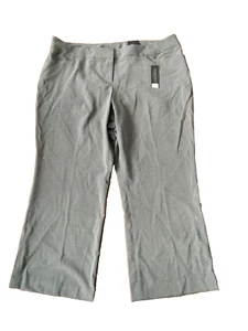 NWT Lane Bryant The Lena Womens Grey Curvy Fit Stretch Wide Leg Pants Size 22P - Picture 1 of 7