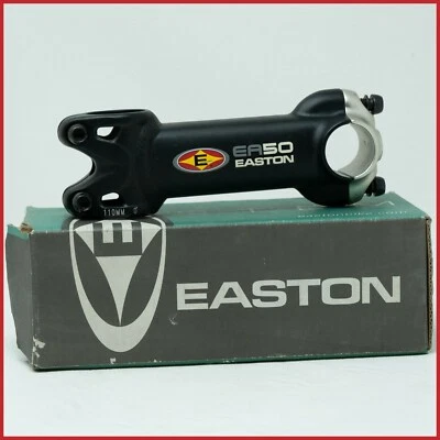 NOS EASTON EA50 EA 50 STEM THREADLESS 110mm 1+1/8 INCH 25.4 ROAD RACING ALLOY - Image 1 of 4