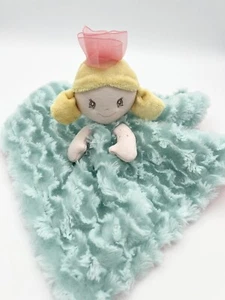 Ebba Lil Eliana Luvster Lovey Security Blanket Plush Blue Soft Girl 12” GUC - Picture 1 of 6