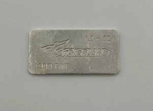 Strickland Refining 1oz Vintage 999 Silver Bar - SCARCE - Minneapolis, MN *5 - Picture 1 of 2