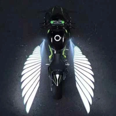 2 Pieces Motorcycle LED Underbody Light Projector Ghost Angel Wings Laser Light - Image 1 of 4