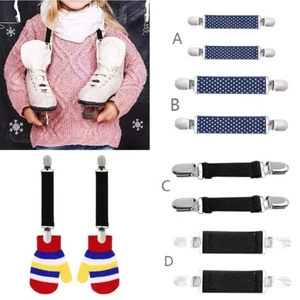 Clips de mano de acero inoxidable clips elásticos para guantes y guantes para niños 1 par @ - Imagen 1 de 14