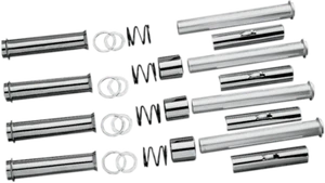 PUSHROD TUBE KIT CHROME EVOLUTION EVO HARLEY TOURING SOFTAIL FXR DYNA 1984-1999 - Picture 1 of 2