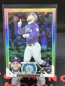 2023 Topps Series 1 Abraham Toro Silver Rainbow Foil SP #297 Seattle Mariners - Picture 1 of 2