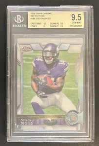 Stefon Diggs RC 2015 Topps Chrome #148 Rookie BGS 9.5 Gem Mint - Picture 1 of 2