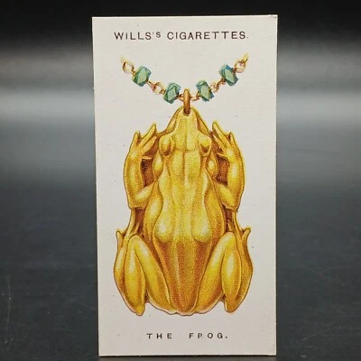 1923 Lucky Charms THE FROG  Antique Will's Tobacco Cigarette Card - Image 1 of 2