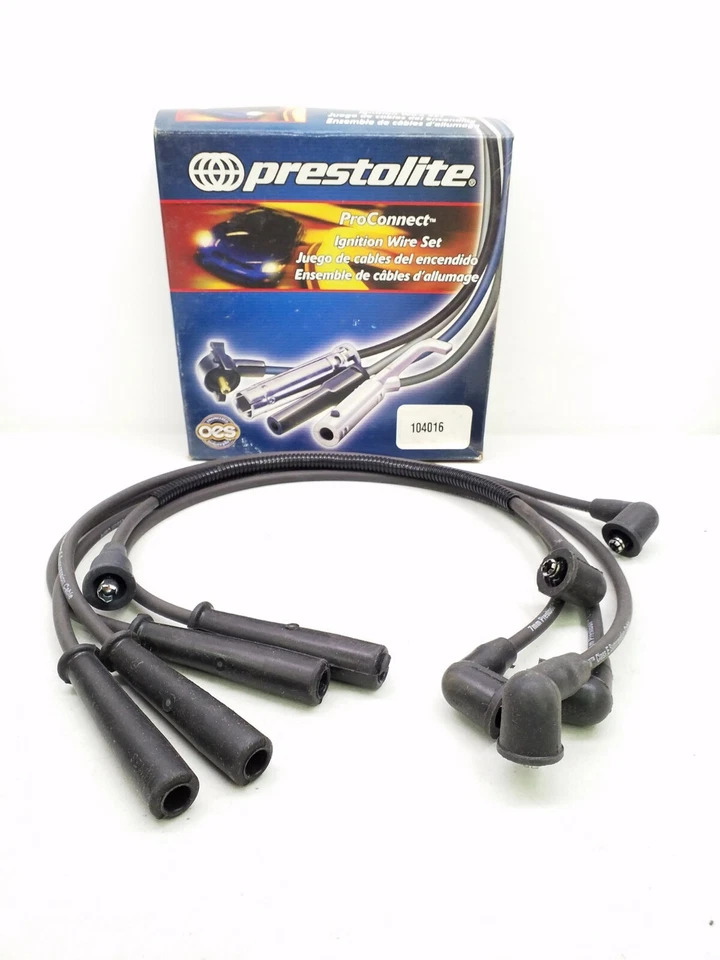Conjunto de fios de ignição 104016 Prestolite 7mm preto  - Imagem 1 de 1