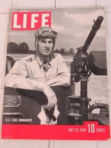 Life Magazine July 22, 1940 U.S. Tank Commander - Picture 1 of 7
