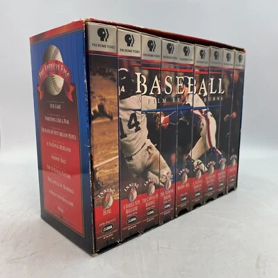 Baseball Ken Burns 9xVHS Film Box Set 1994 Edition VG+ Condition! - Image 1 of 3