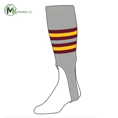 Estribos de béisbol TCK grandes (300I, 7 pulgadas) grises, cardinales, dorados Foto 1 de 3