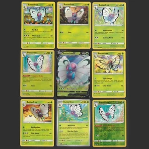 Butterfree Pokemon Card Collection Set de 9 cartas inglesas holográficas raras V 001/189 - Imagen 1 de 1