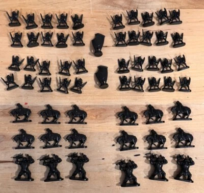 RISK Lord of Rings Middle Earth Conquest Black Army Replacement Pieces Full Set - Image 1 of 2