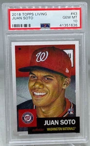 JUAN SOTO 2018 Topps Living Nationals Rookie Baseball Card PSA 10 Gem Mint (RC) - Picture 1 of 2