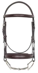 Camelot™ Fancy Stitched Wide Noseband Comfort Padded Snaffle Bridle - Picture 1 of 3