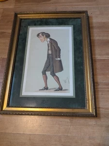 Vintage Vanity Fair Spy Cartoon Sir Henry Irving - gerahmt - Bild 1 von 7