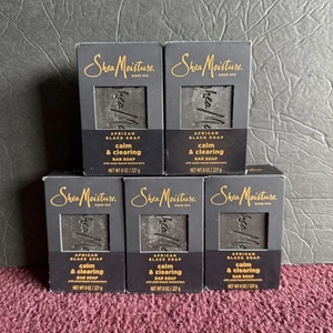 Shea Moisture African Black Soap Calm & Clearing Seife, 8 oz 5er Pack - Bild 1 von 1