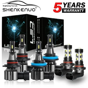 For Ford F-150 2015 2016-2020 LED Headlight High Low+ Fog Light Bulbs Combo Kit - Foto 1 di 16