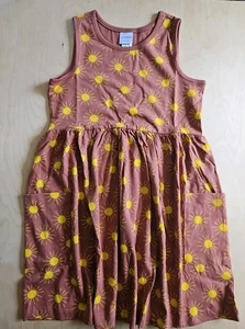 NWT HANNA ANDERSSON SUNSHINE CANYON PULLOVER BREEZY POCKET TANK DRESS 130 8 - Picture 1 of 5