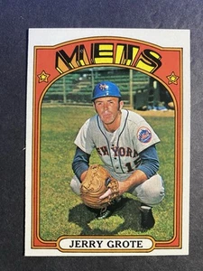 1972 Topps Baseball Jerry Grote New York Mets Card #655 - Picture 1 of 2