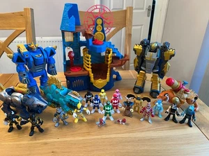 Power Rangers Imaginext Moon Base Playskool 16x figuras 2x Megazord y 3 zords - Imagen 1 de 9