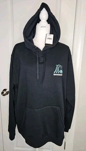 $80 Quicksilver Omni Logo Hoodie Sweatshirt Men Black XL Pullover Surf Skate NWT - Picture 1 of 10