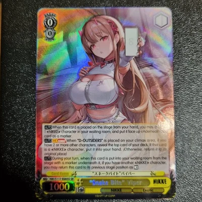 NIKKE Weiss Schwarz "Snake Bite" Viper NIK/S117-E005S SR Super Rare - Image 1 of 4