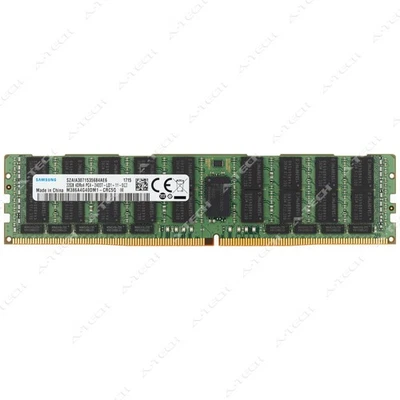 Samsung 32GB DDR4-2400 PC4-19200 ECC LRDIMM Server Memory RAM M386A4G40DM1-CRC - Image 1 of 2
