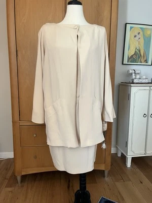 Traje de boda de seda Donna Karan vintage con etiquetas Foto 1 de 4