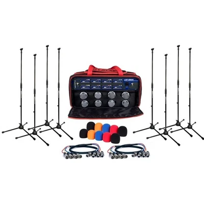 VOCOPRO UHF-8800-XL Complete (8) Mic Rackmount Wireless System - Image 1 of 4