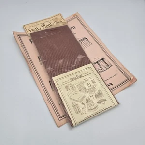 Neu Vintage hübsche Plissee-kleine Puppenhaus Plissee 1/2"-1" d. Anne Ruff mit Anleitung - Bild 1 von 9