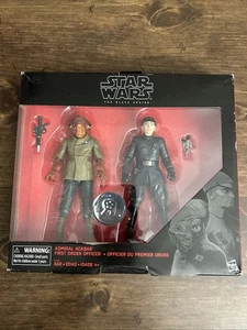 STAR WARS SERIE NEGRA ALMIRANTE ACKBAR OFICIAL DE PRIMERA ORDEN 6" FIGURAS JUGUETES R' EE. UU. - Imagen 1 de 2