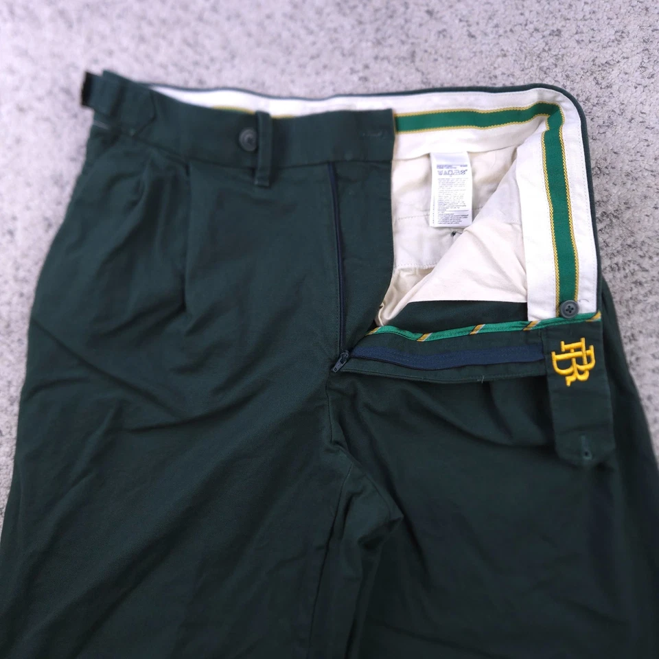 Pantalones de atletismo Banana Republic para hombre 30x31 hebilla ajustable plisada verde BR Foto 1 de 4