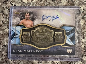 2017 Topps Legends Of WWE Dean Malenko /25 Championship Plate Auto Cruiserweight - Picture 1 of 3