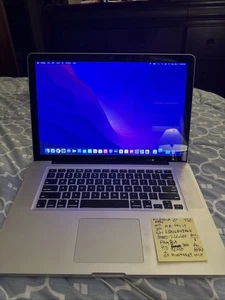 Apple MacBook Pro i7 15" (Mid 2010) 2.66GHz 8GB RAM 320GB SATA HD BATTERY ZAGZ - Picture 1 of 6