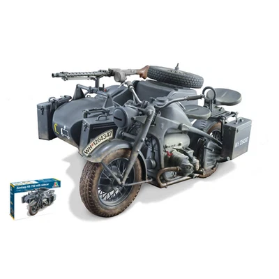 ZUNDAPP KS 750 W/SIDECAR KIT 1:9 Italeri Kit Moto Modellino Nuovo - Immagine 1 di 3