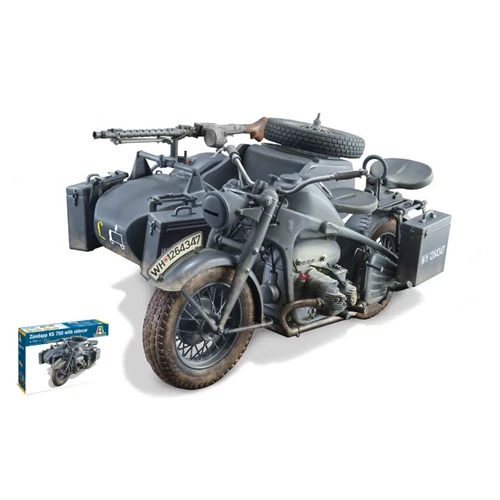 Italeri ZUNDAPP KS 750 W/SIDECAR KIT 1 9 - IT7406