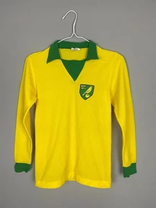 Vintage Norwich City F.C. Long-Sleeve Home Shirt (1970-1980s)  Longsleeve - Picture 1 of 7