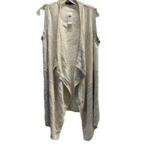 Nuevo- Banana Republic plumero sin mangas cárdigan chaleco beige mujer talla XS/S - Imagen 1 de 5