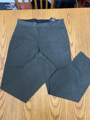VOLCOM MENS VMONTY PANTS CHARCOAL SIZE 40 NWT - Image 1 of 4