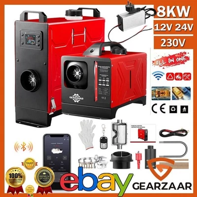 12V 24V 230V Standheizung Lufterhitzer 8KW Bluetooth DieselHeizung Hus Auto RVs - Bild 1 von 4