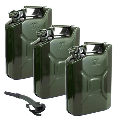 Kraftstoffkanister Benzinkanister Dieselkanister 3x 10 Liter Nato Oliv - Bild 1 von 4