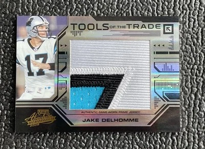 🔥JAKE DELHOMME 2008 TOTT 3 COLOR GAME USED PANTHERS JERSEY NUMBER PATCH /10!🔥 - Image 1 of 2