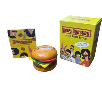 Bob's Burgers - Botón de hamburguesa parlante con mini libro Foto 1 de 3