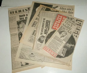 ALICE COOPER Vintage Original 9pc Lot UK Newspaper Articles/Clippings 1973 Rock - Picture 1 of 5
