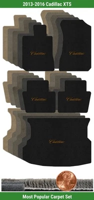 Juego de alfombrillas Ultimat personalizadas para Cadillac XTS 2013-2016 con logotipo (5 piezas) #30N Foto 1 de 4